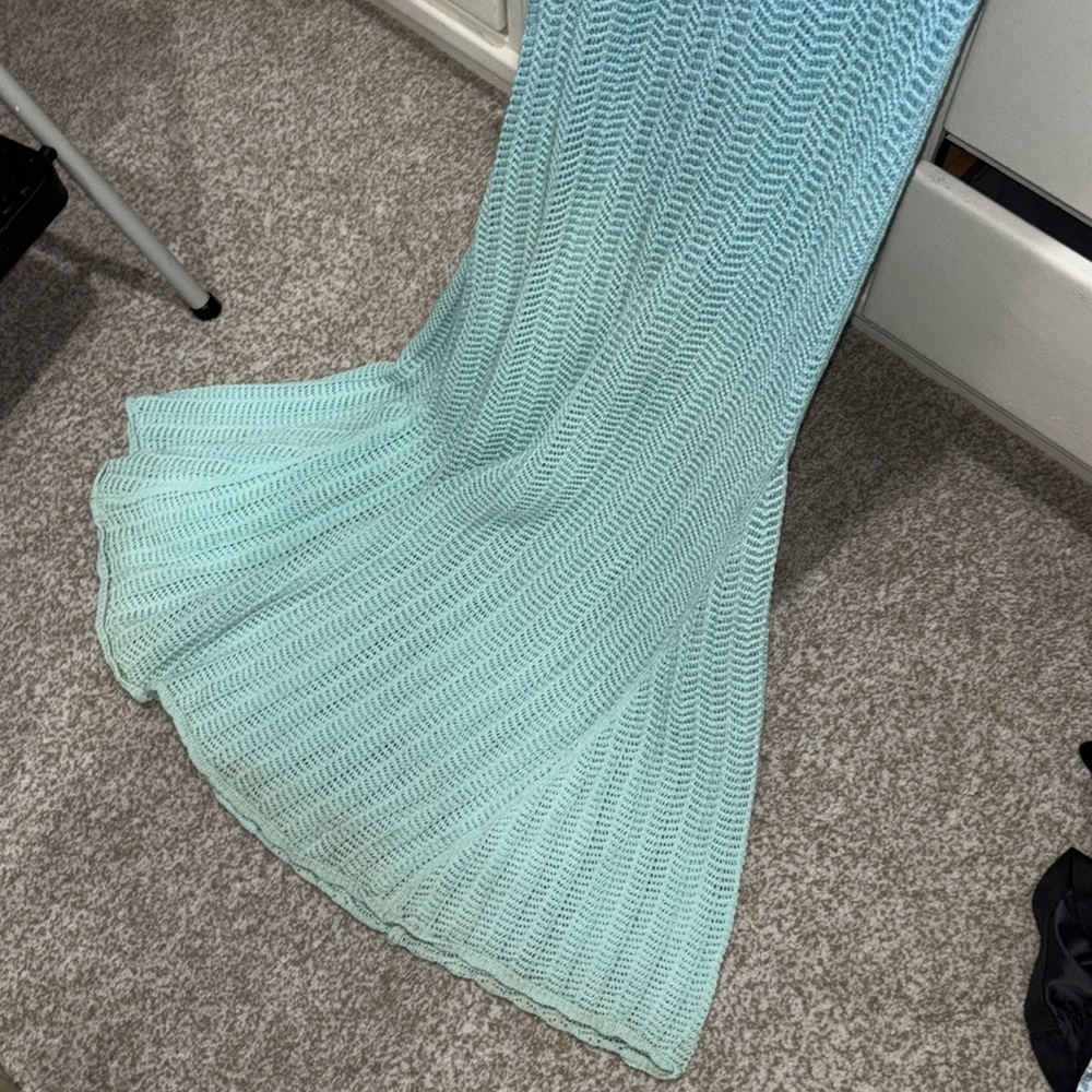 Lovers and Friends Katrina Mesh Maxi Dress in Blue Ombre size XS - Picture 8 of 10